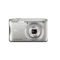 Nikon COOLPIX S3700 Digital Camera w/ 8GB SD Card - Silver